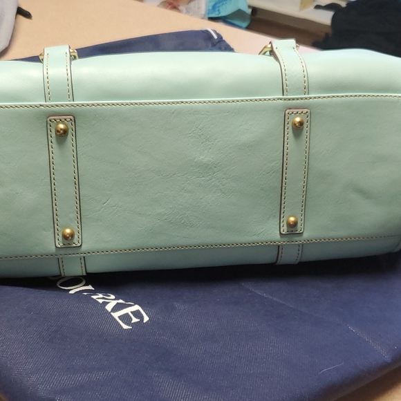 Dooney & Bourke Aqua Florentine Leather Large Bag - Picture 7 of 12